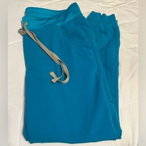 Figs Limited Edition Teal Small Petite Zamora Joggers